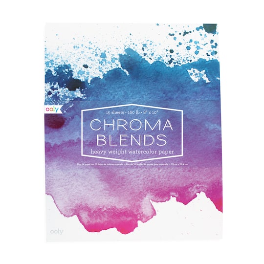 OOLY Chroma Blends Watercolor Pad, 8&#x22; x 10&#x22;